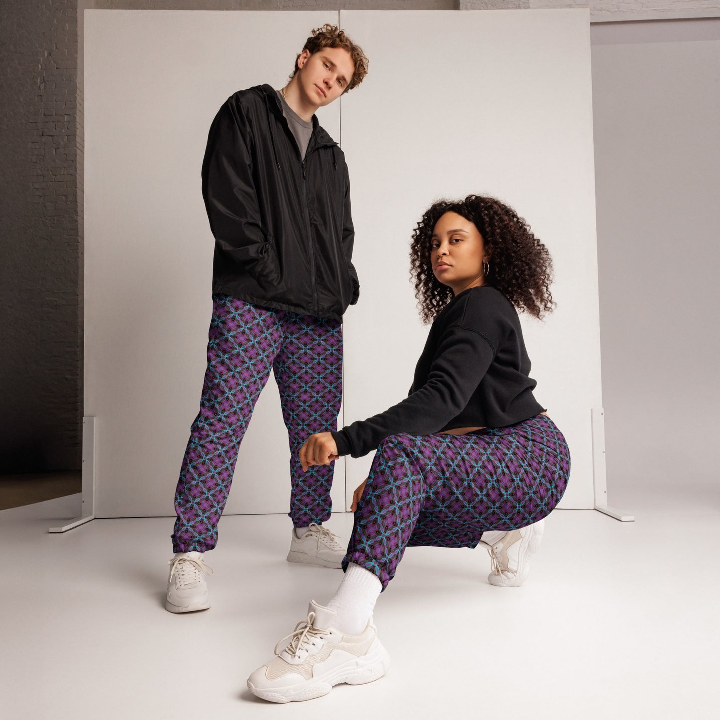 Happy Trippy Purple Unisex Track Pants