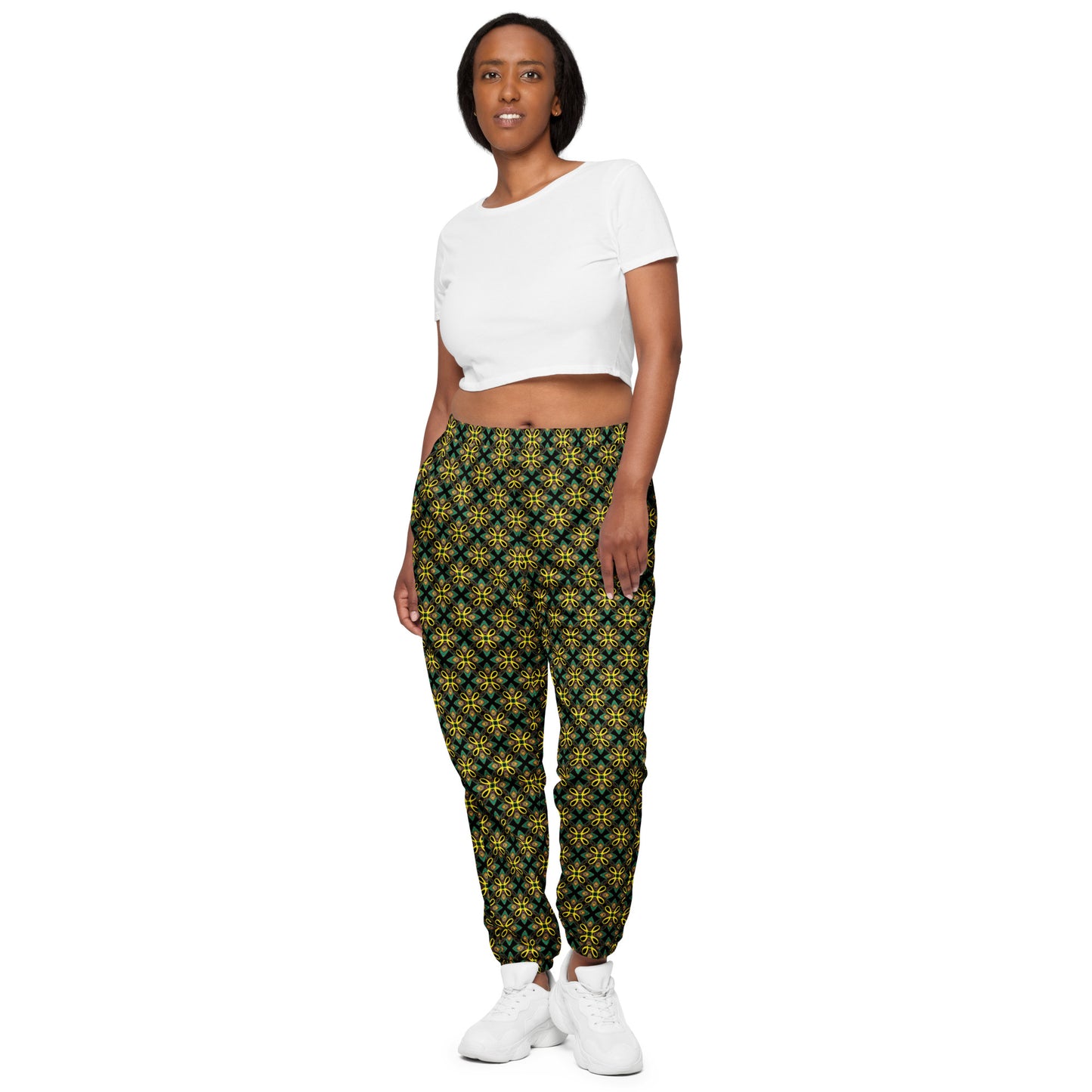 Happy Trippy Yellow Unisex Track Pants