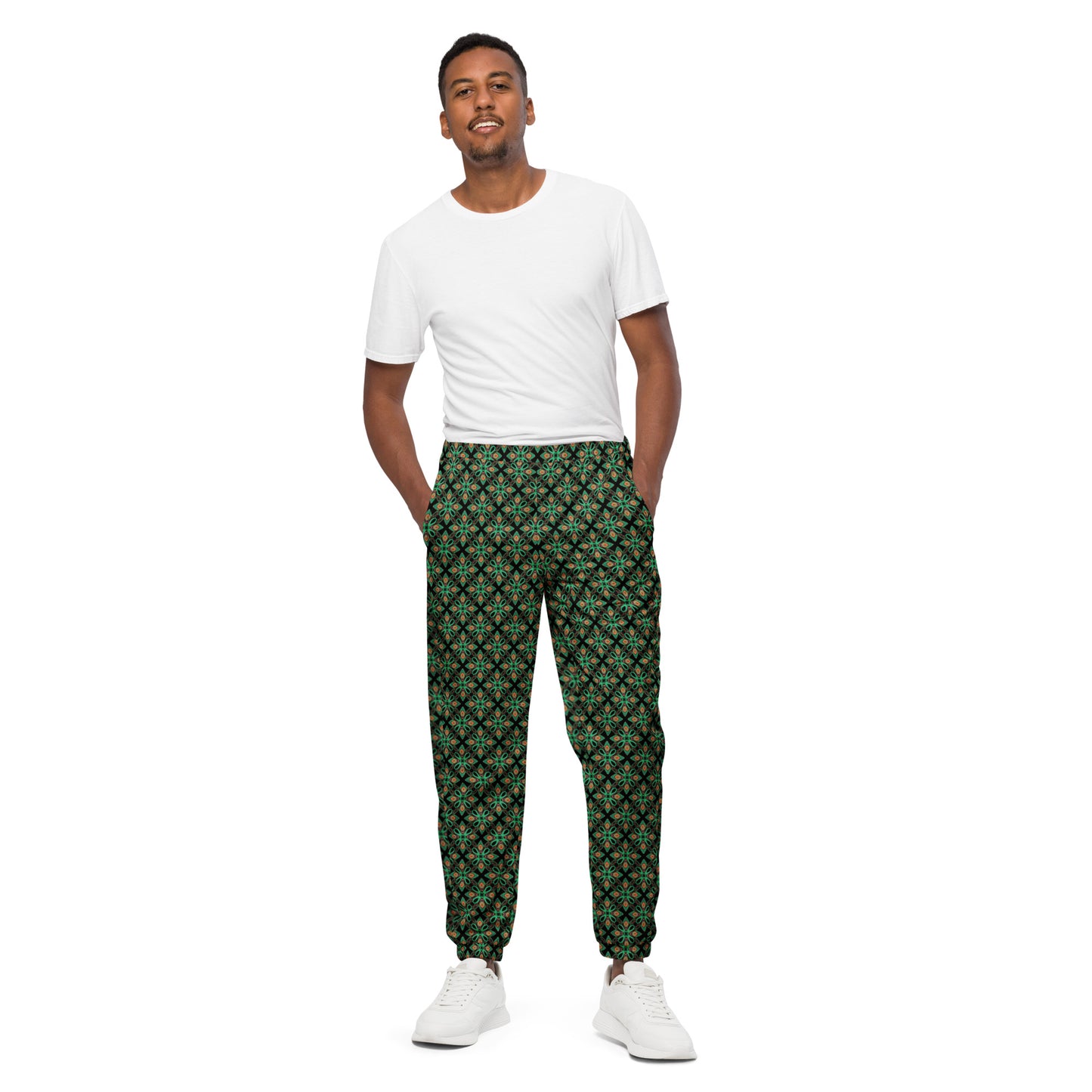 Happy Trippy Green Unisex Track Pants