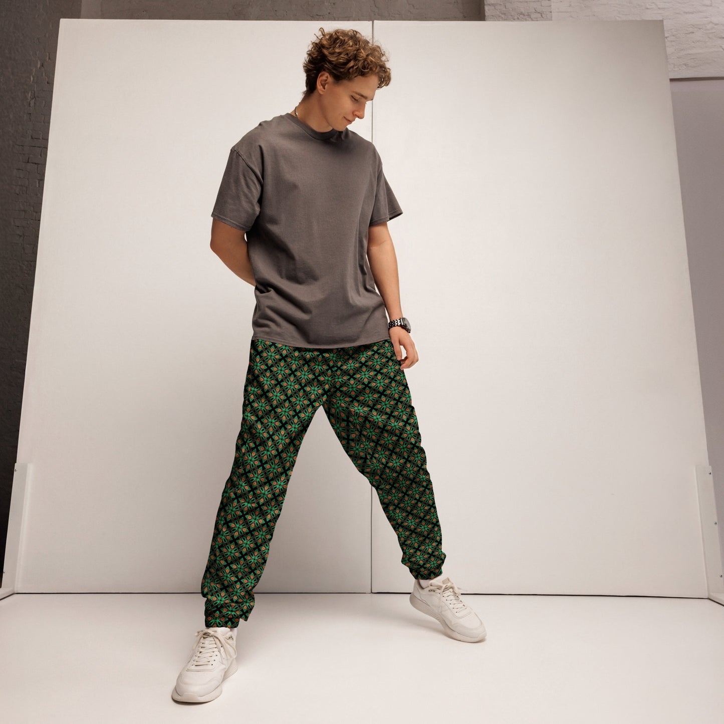 Happy Trippy Green Unisex Track Pants