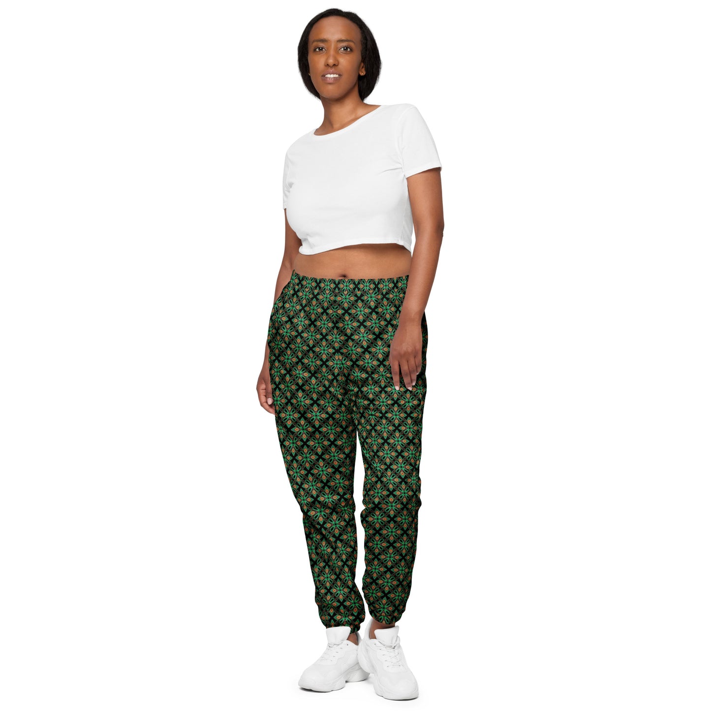 Happy Trippy Green Unisex Track Pants