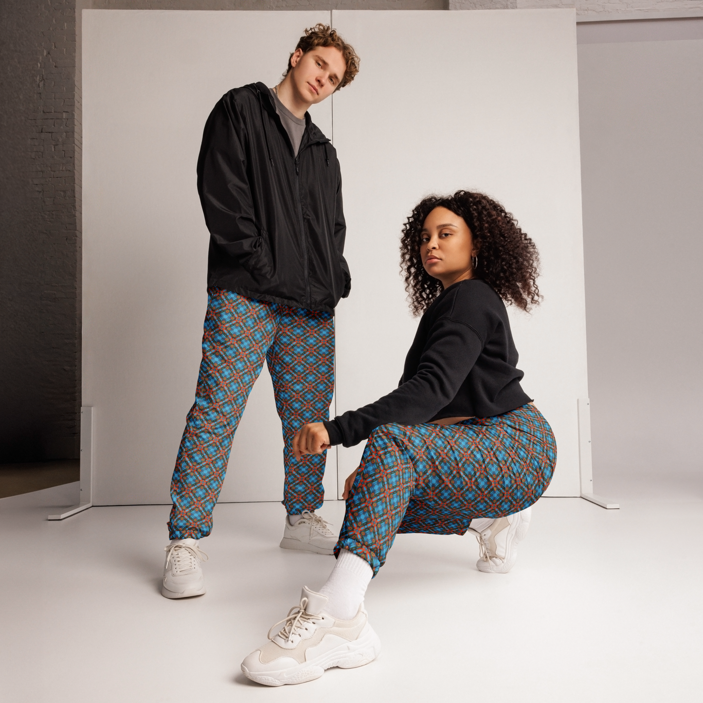 Happy Trippy Blue Unisex Track Pants