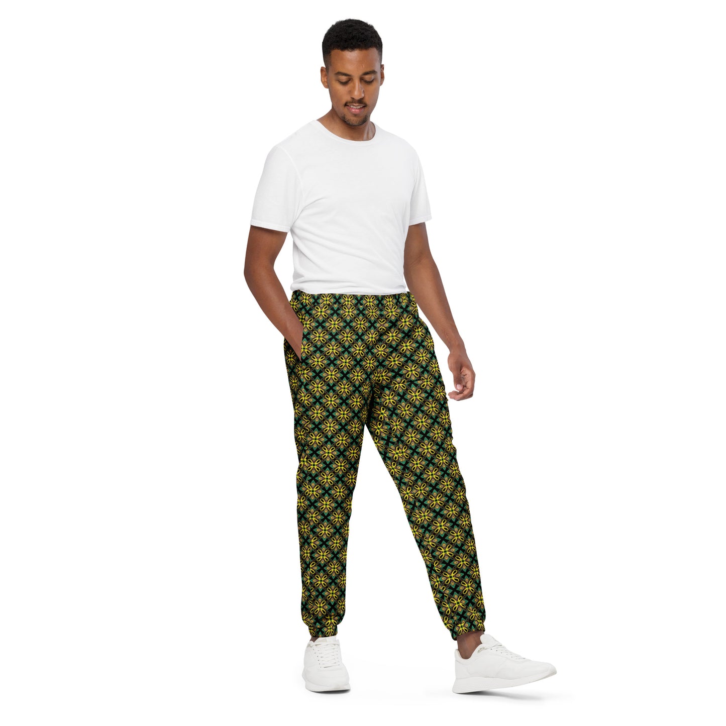 Happy Trippy Yellow Unisex Track Pants