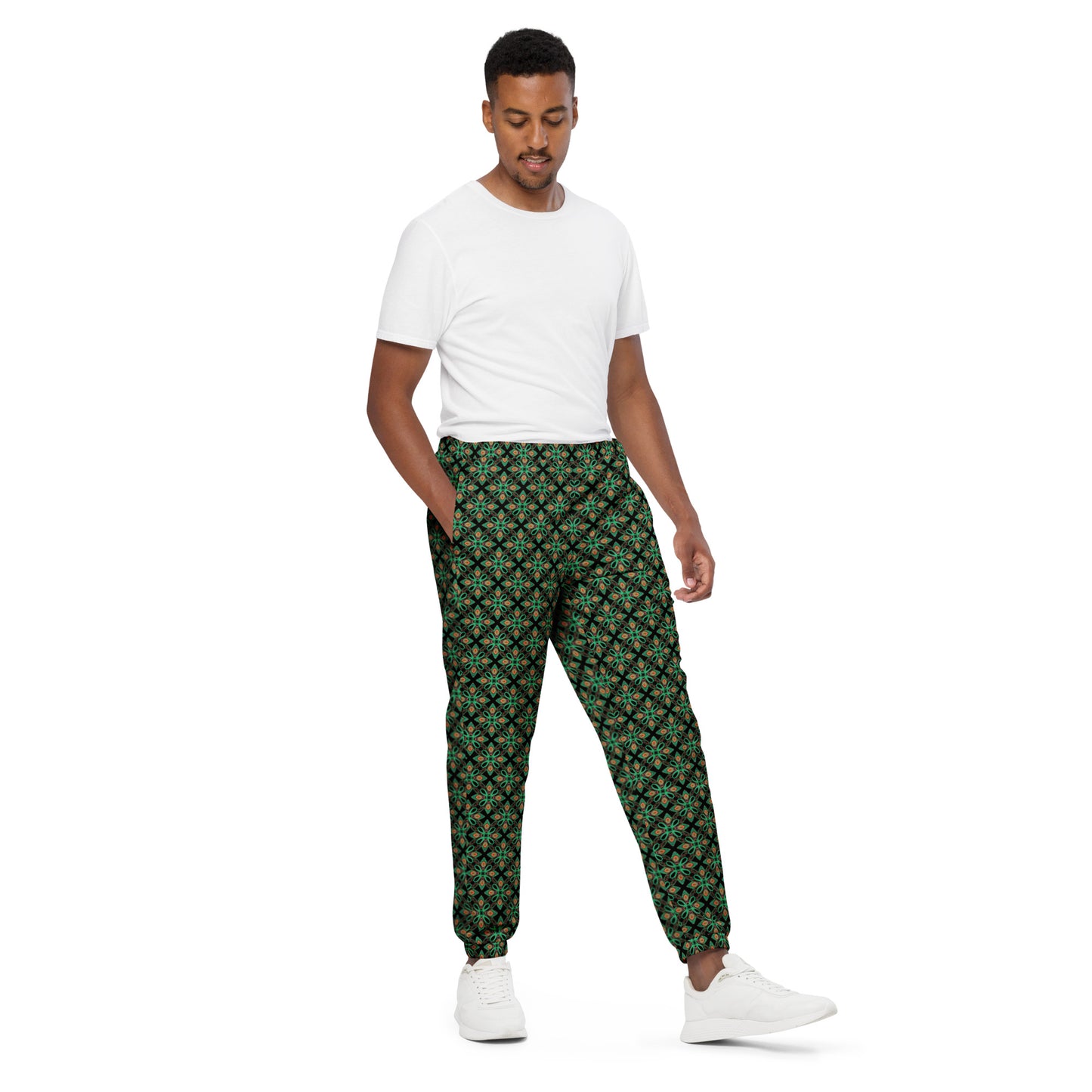 Happy Trippy Green Unisex Track Pants