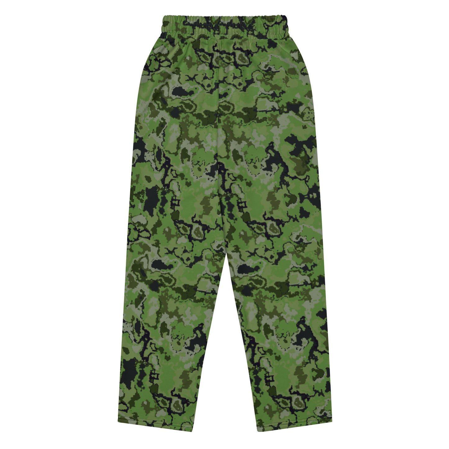 Digital Camo - Green - Wide-Leg Joggers