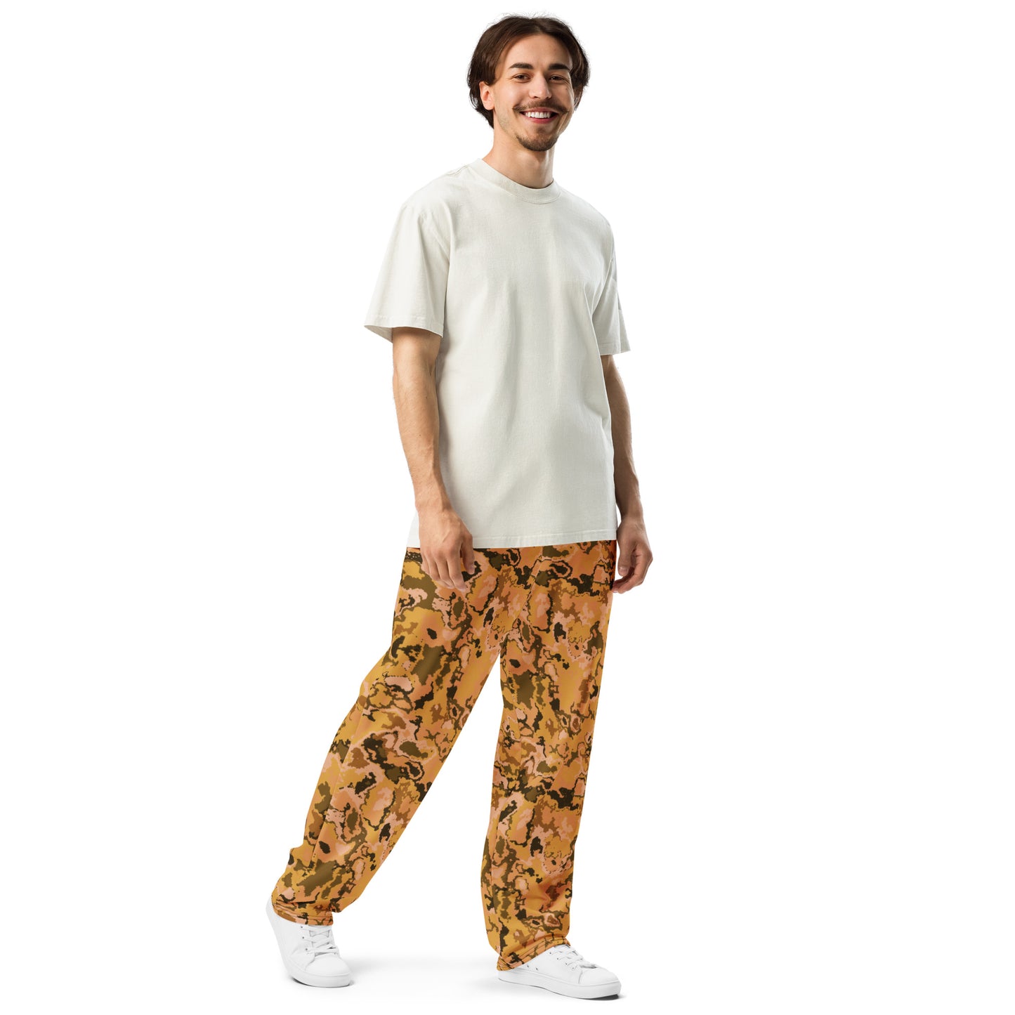 Digital Camo - Sand - Wide-Leg Joggers