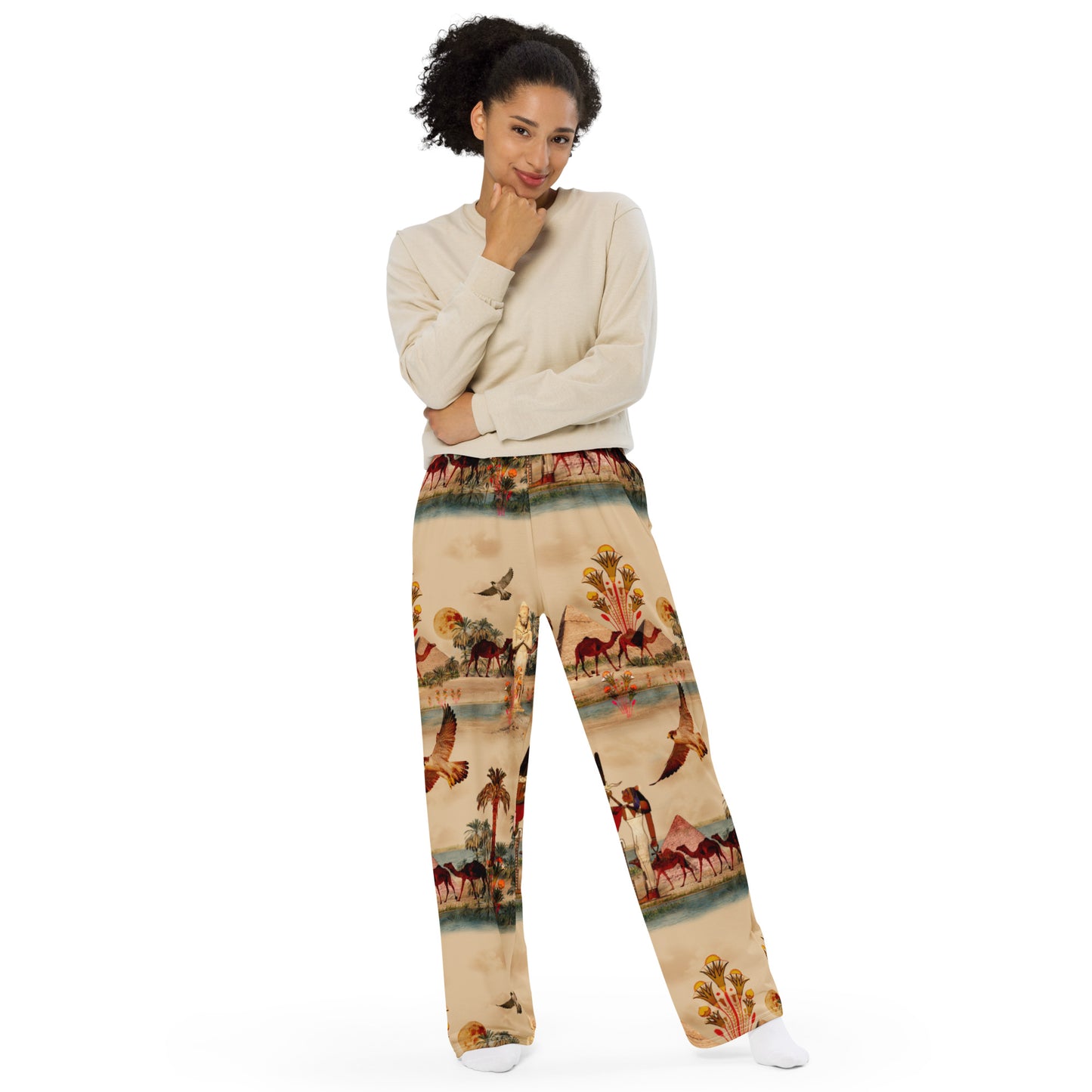 Walk Like An Egyptian Unisex Wide Leg Pants