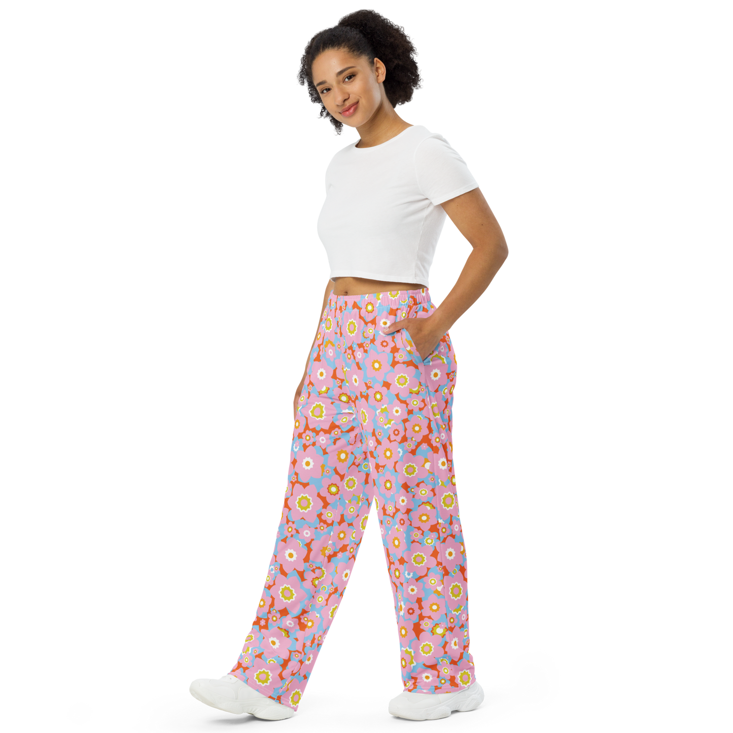 Camo Garden Love Wide Leg Pants