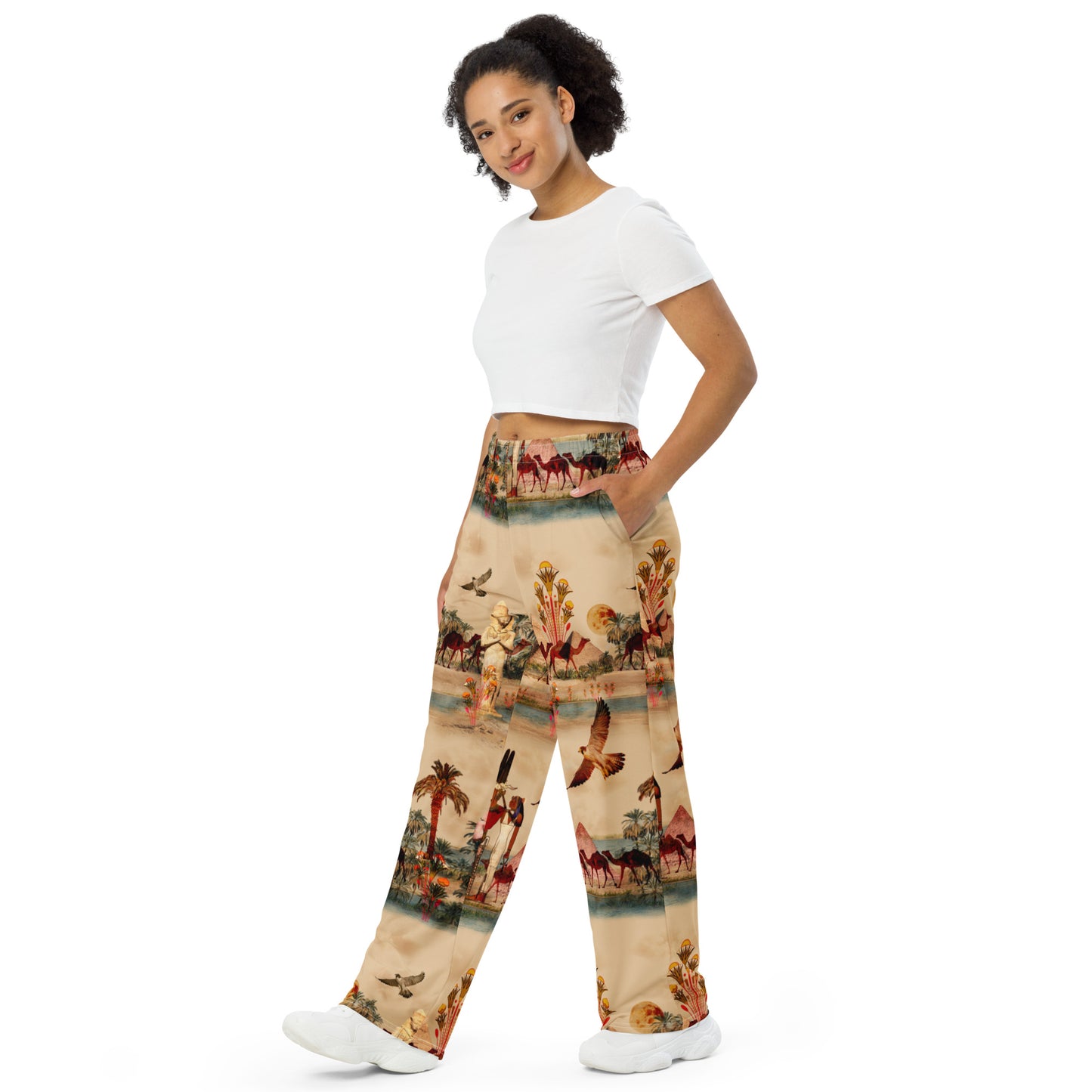 Walk Like An Egyptian Unisex Wide Leg Pants