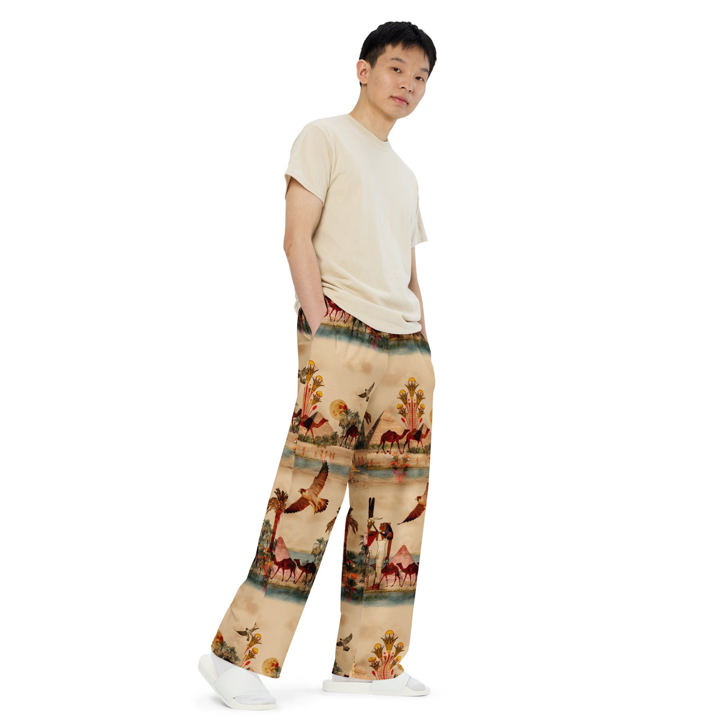 Walk Like An Egyptian Unisex Wide Leg Pants