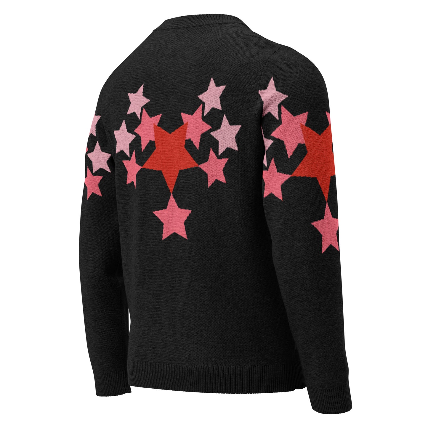 Stars Knitted Crew Neck Sweater