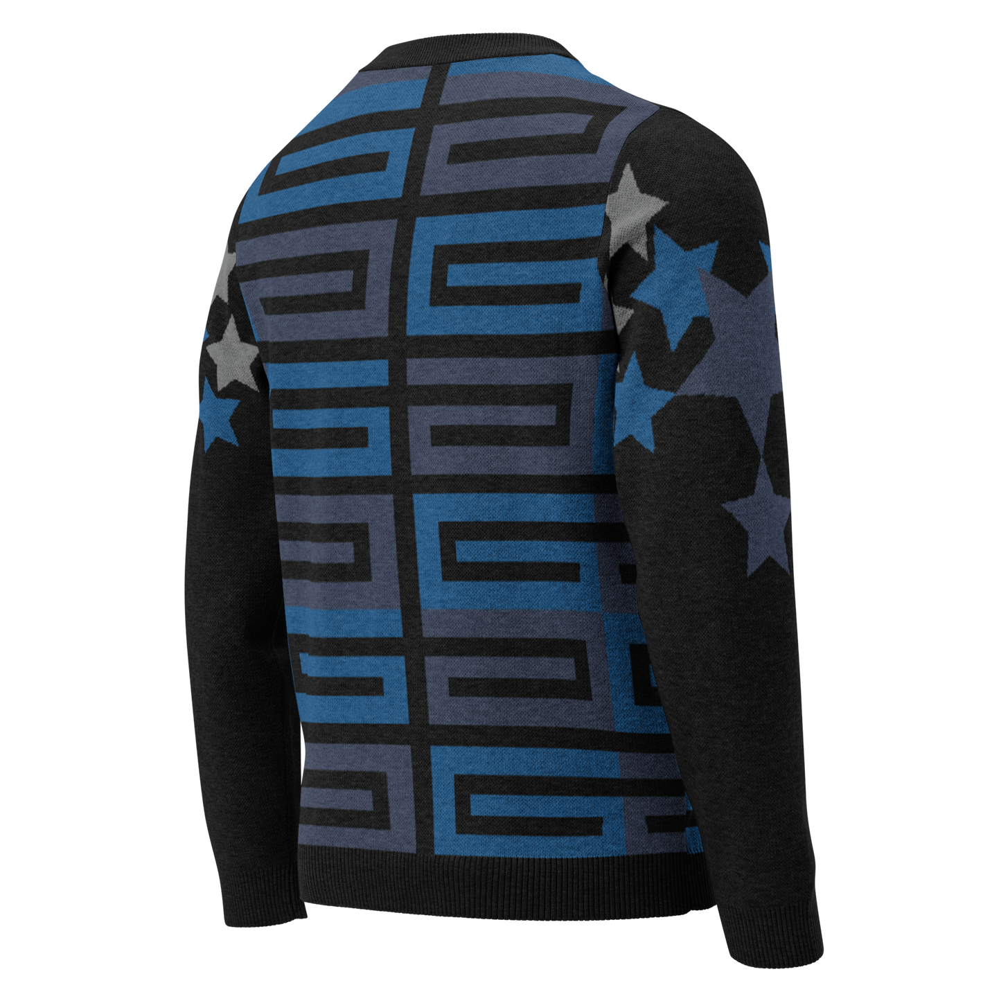 Stars & Stripes Knitted Crew Neck Sweater